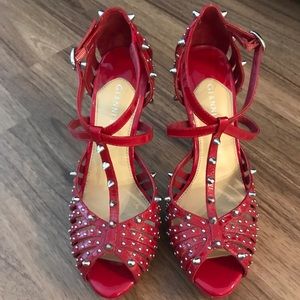 Red Gianni Bini Heels